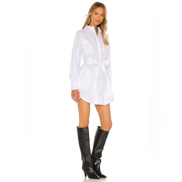 Marissa Webb Emmerson Shirt Dress in White NWT Size Small - Picture 2 of 8